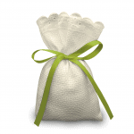 25 Sacchetti Bomboniere In Tela Aida Con Pizzo - Per Ricamo A Punto Croce, Ideali Per Matrimoni - Foto 9