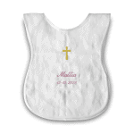 Vestina Battesimo Personalizzata Con Nome E Data - 100% Cotone Made In Italy